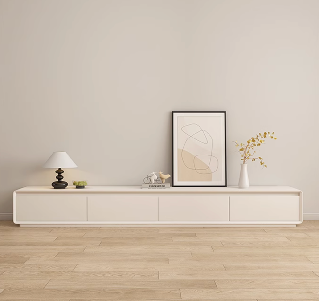 Addie TV Stand, Cream