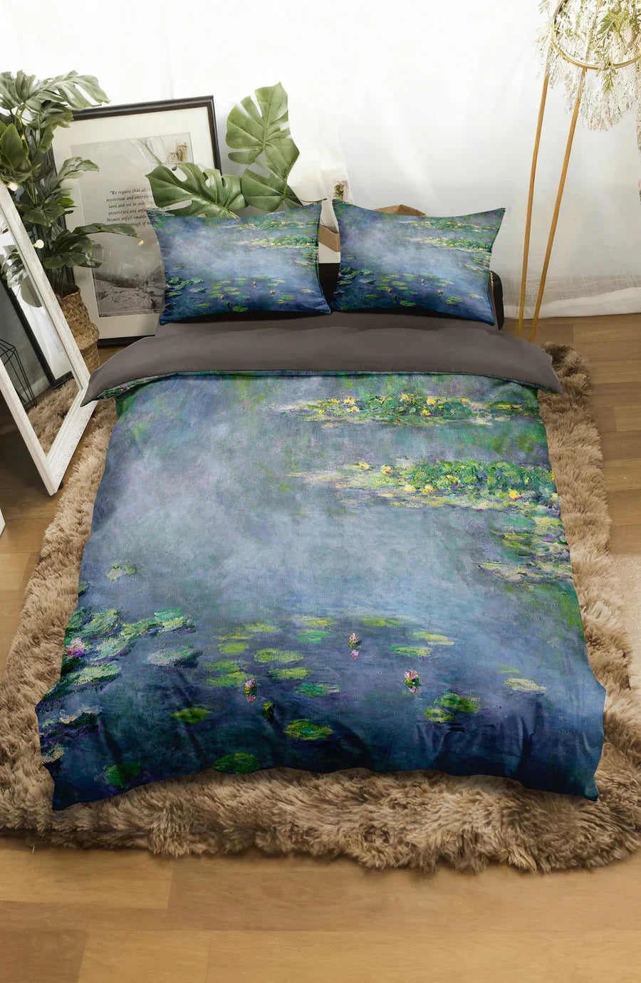 Claude Monet Water Lily Single Duvet Cover Set