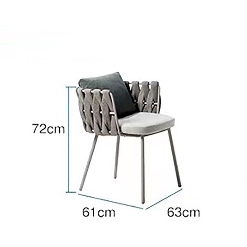 Vallee Rattan Dining Chair, Grey