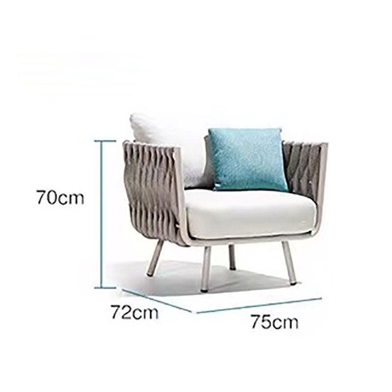 Vallee Rattan Dining Chair, Grey