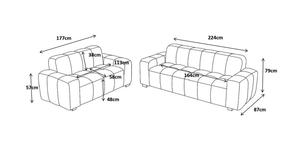 Paris Sofa 3 Seater