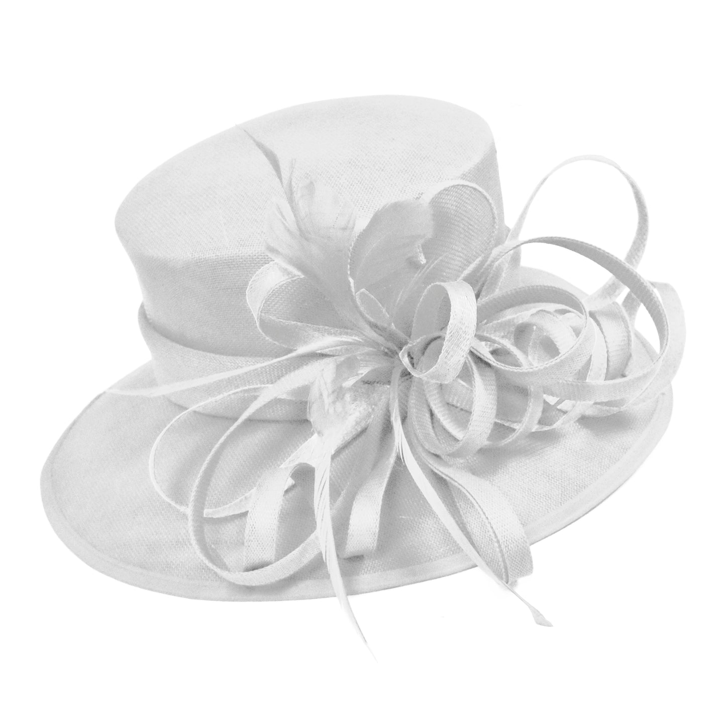 Caprilite Large Ladies Occasion Hats for Weddings Brim Top