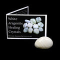 White/Pink Aragonite Polished Crystal & Guide Pack