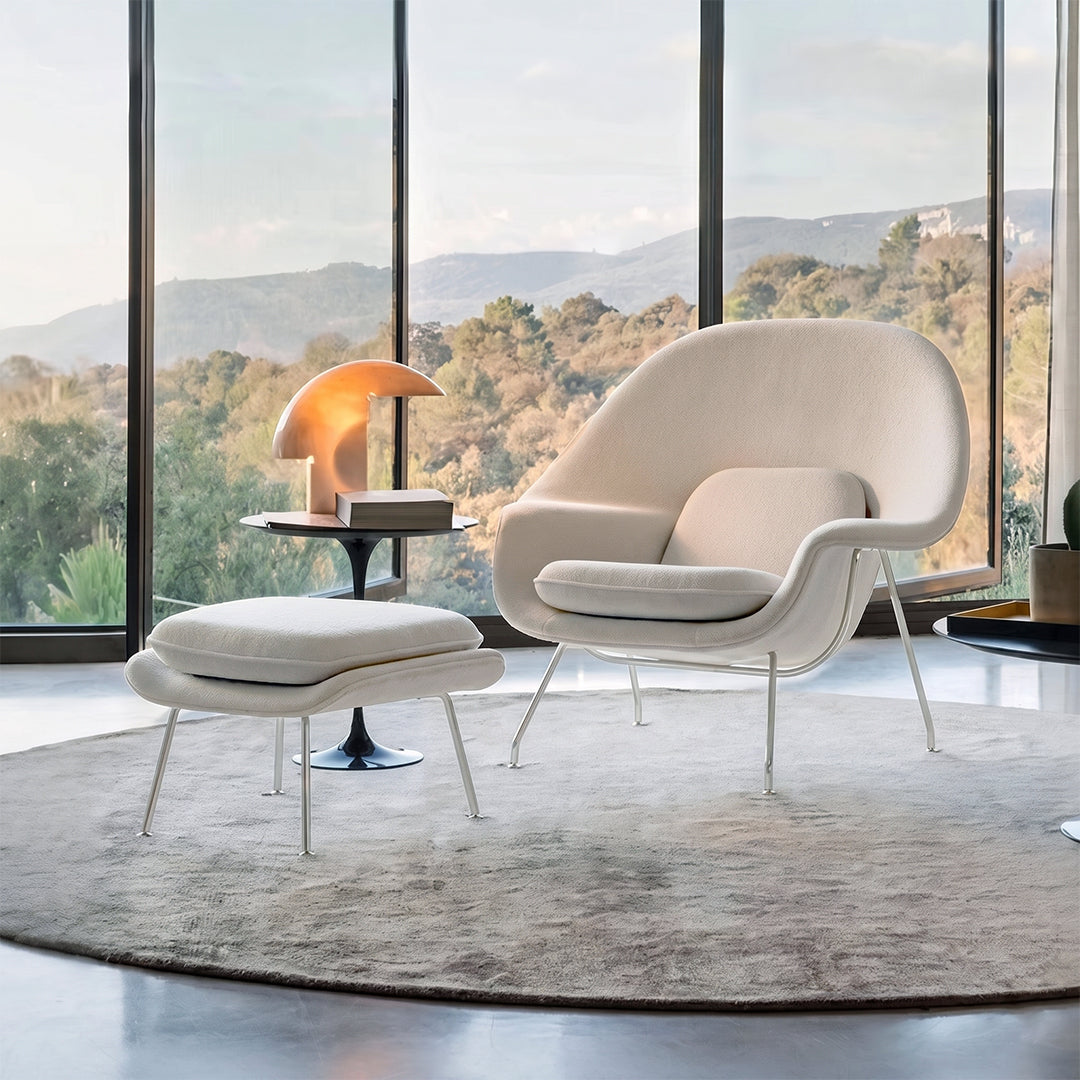 Womb Lounge Chair And Footstool, Armchair