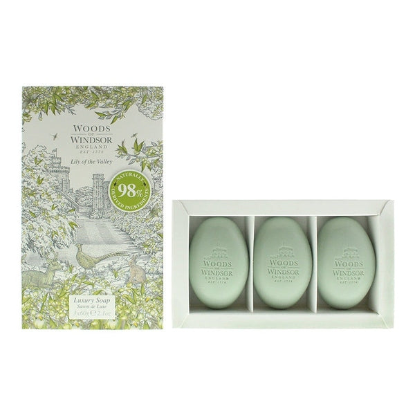 Woods of Windsor Lily of the Valley Soap 3 x 60g
