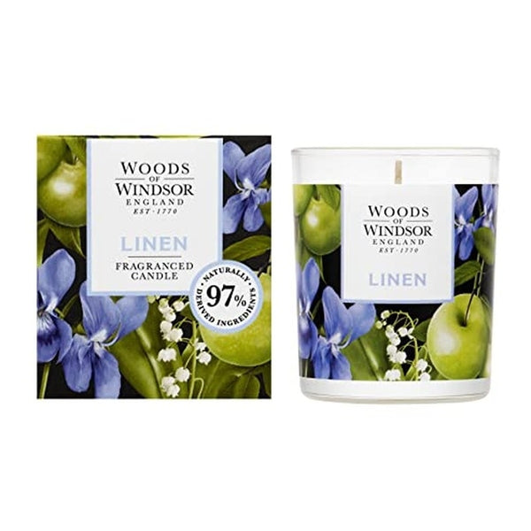Woods of Windsor Linen Candle 150g