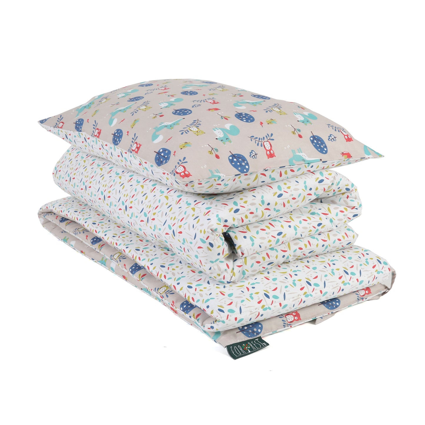Woody Organic Cotton Junior All-in-One 4.0 Tog Quilt Bedding Set