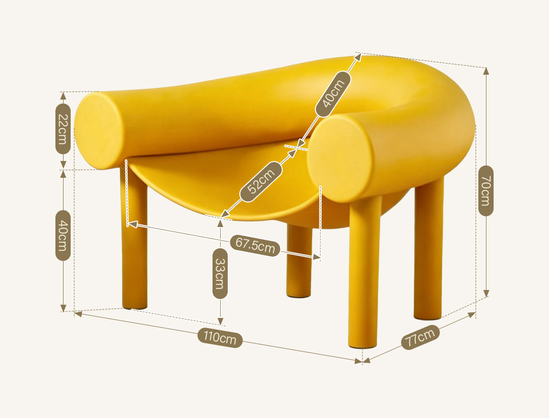 Wremical Armchair, Yellow