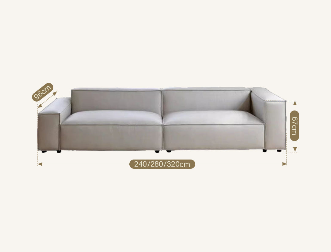 Ximenes Two Seater Sofa, Leathaire