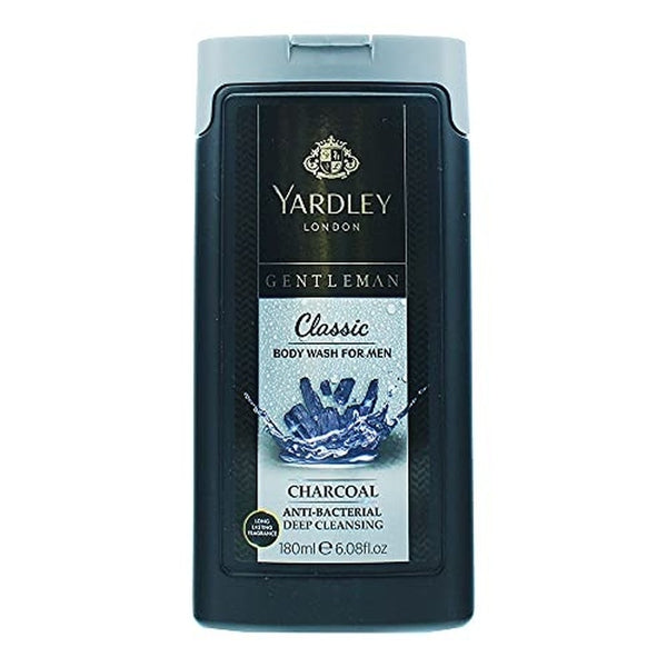 Yardley Gentleman Classic Charcoal Antibacterial Body Wash 180ml