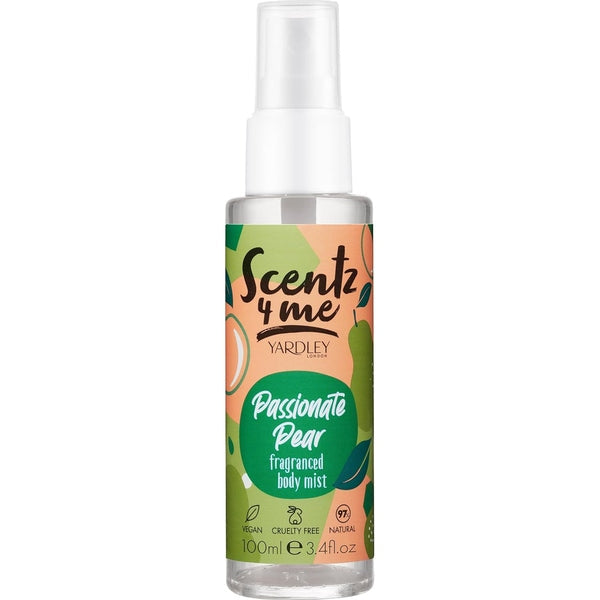 Yardley Scentz 4 Me Fragranced Body Mist 100ml Spray - Passionate Pear