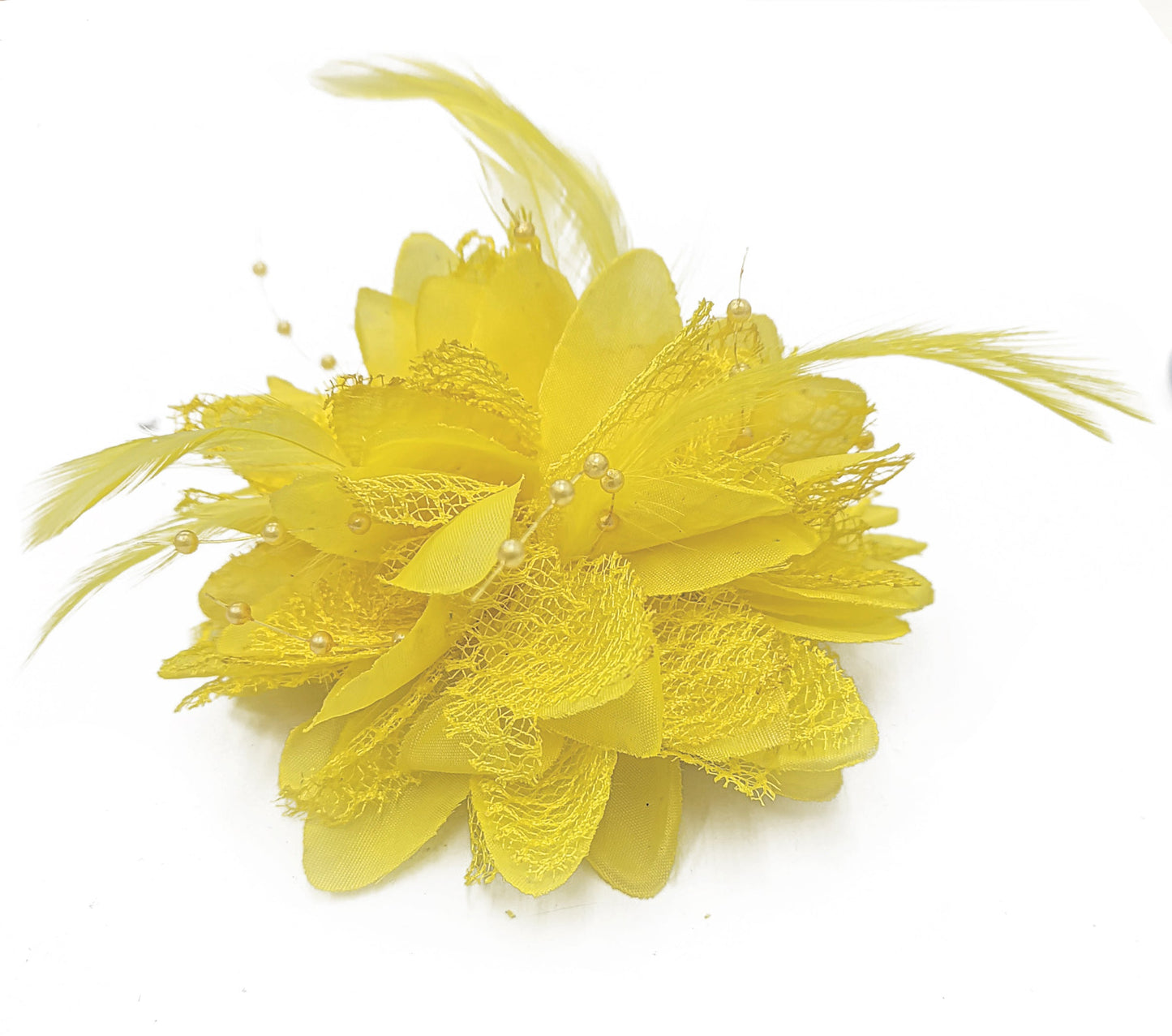 Classic Flower Fascinator - Clip, Band Pin Corsage