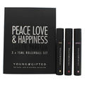 Young & Gifted Gift Set 3 x 15ml EDP Rollerball (Peace + Love + Happiness)