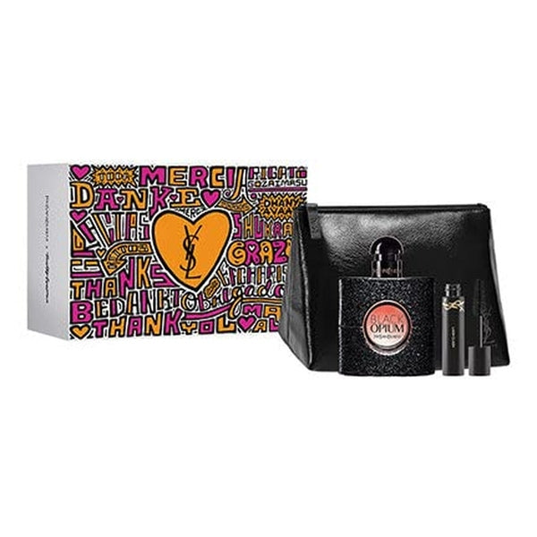 Yves Saint Laurent Black Opium Gift Set 50ml EDP + 2ml Lash Clash Mascara + Pouch
