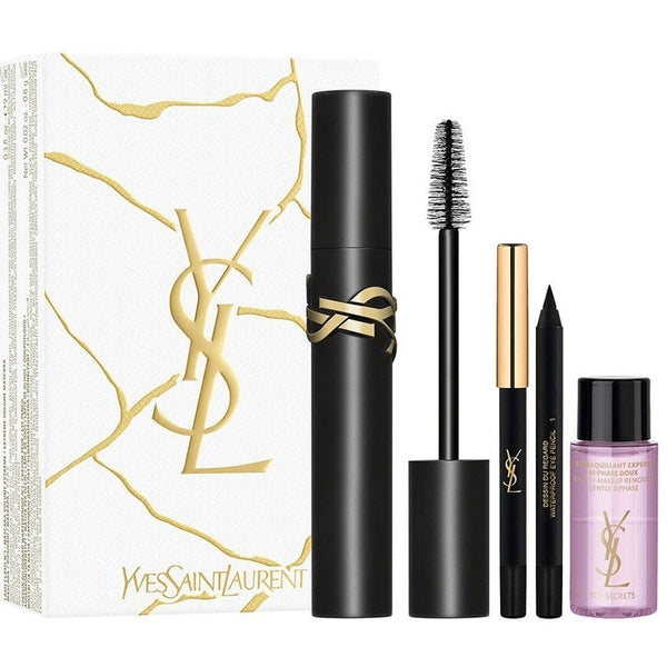 Yves Saint Laurent Lash Clash Gift Set 8ml Lash Clash Mascara - 01 Black + Mini Dessin du Regard Eyeliner - Black + 8ml Expert Makeup Remover