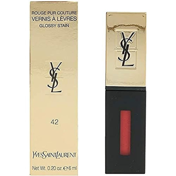 Yves Saint Laurent Rouge Pur Couture Vernis à Lèvres Glossy Stain  6ml -Tangerine Boho