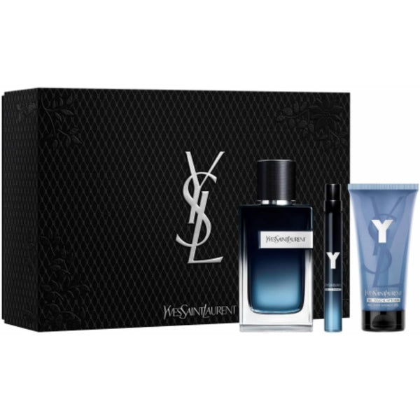 Yves Saint Laurent Y Gift Set 100ml EDT + 10ml EDT + 50ml Shower Gel