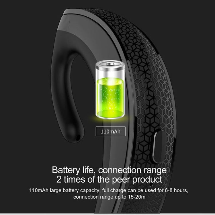 Ear-hanging Business Style Wireless Bluetooth Earphone Headset