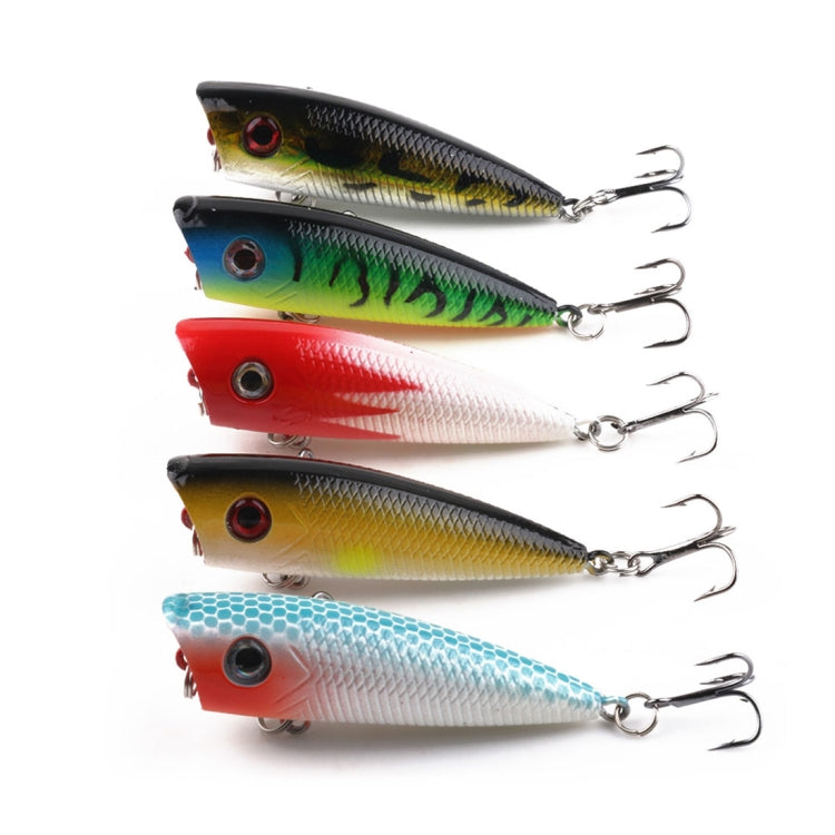 HENGJIA PO035 6cm/6g 5 PCS Simulation Hard Baits Fishing Lures Set Tackle Baits Fit Saltwater and Freshwater, PO035 5pcs