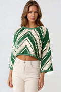 Green Crochet Cropped Top
