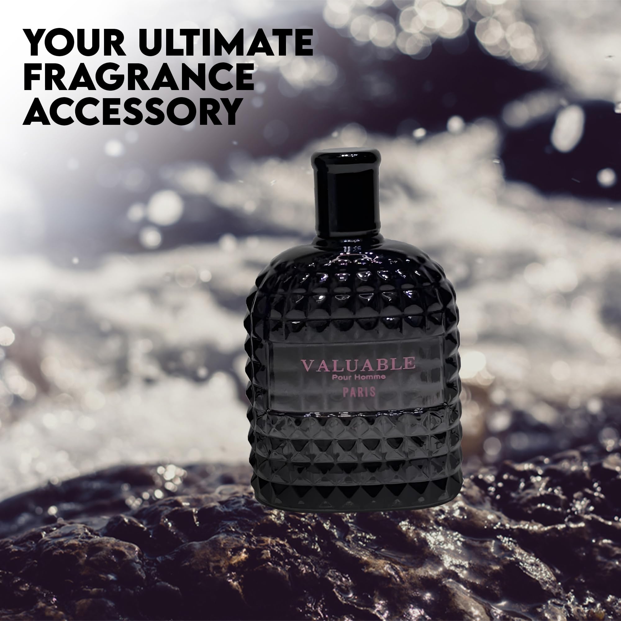 A CENTER Men's Cologne Gift Set — 4 Signature Scents: Valentine Milano, Valentine, Very Excited, Valuable Paris | Vanilla Bourbon, Leather & Amber Floral | 3.4 Fl Oz Each