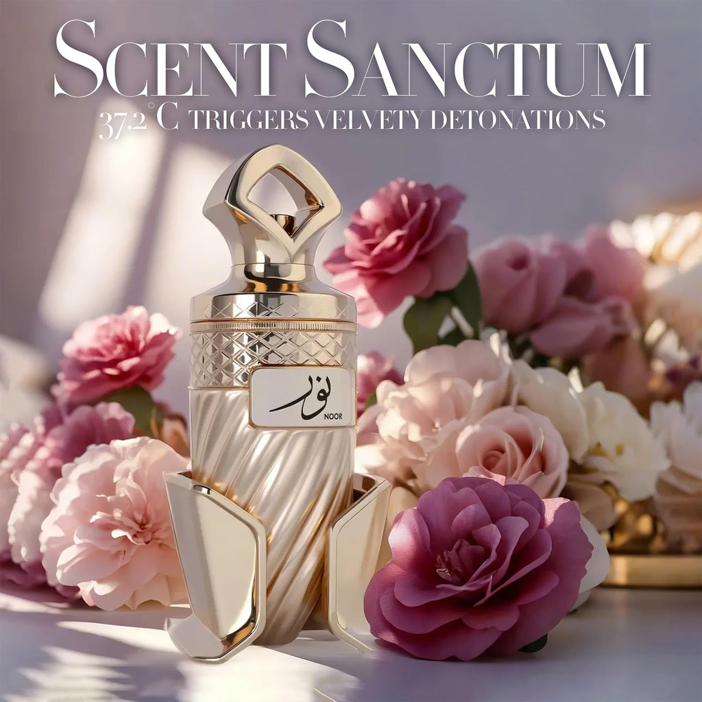 A CENTER Noor by RIIFFS – Gourmand Perfume EDP, Caramel & Vanilla, 3.4 Fl Oz, 24H Longevity