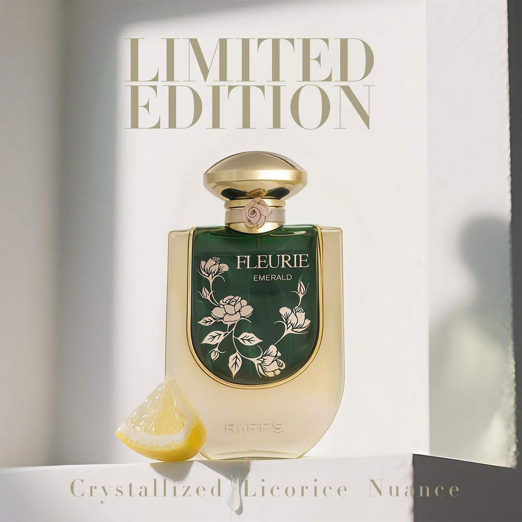 A CENTER Riiffs Fleurie Emerald – Women's Gourmand Perfume, 24H Longevity, 3.4 oz Edible Fragrance
