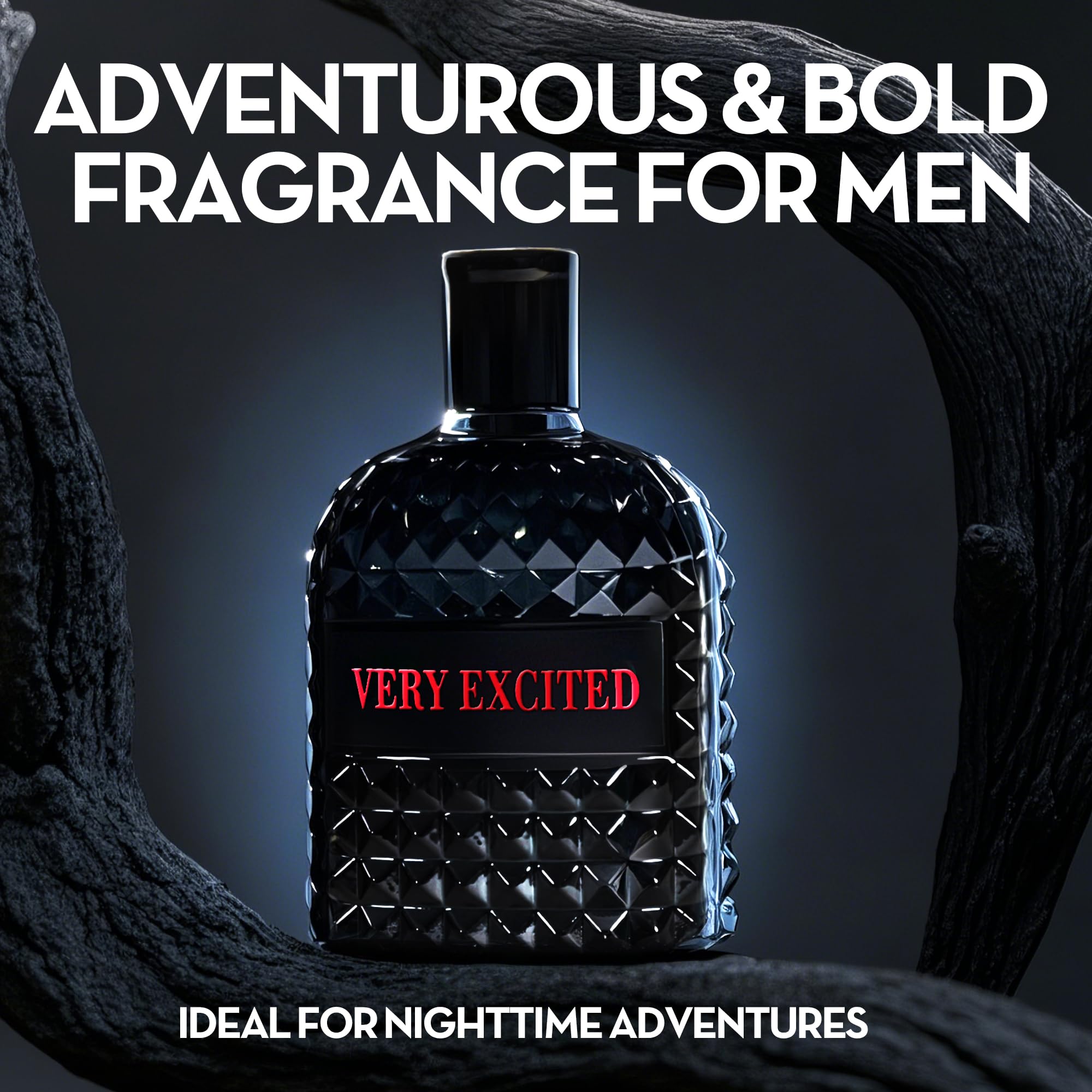 A CENTER Men's Cologne Gift Set — 4 Signature Scents: Valentine Milano, Valentine, Very Excited, Valuable Paris | Vanilla Bourbon, Leather & Amber Floral | 3.4 Fl Oz Each