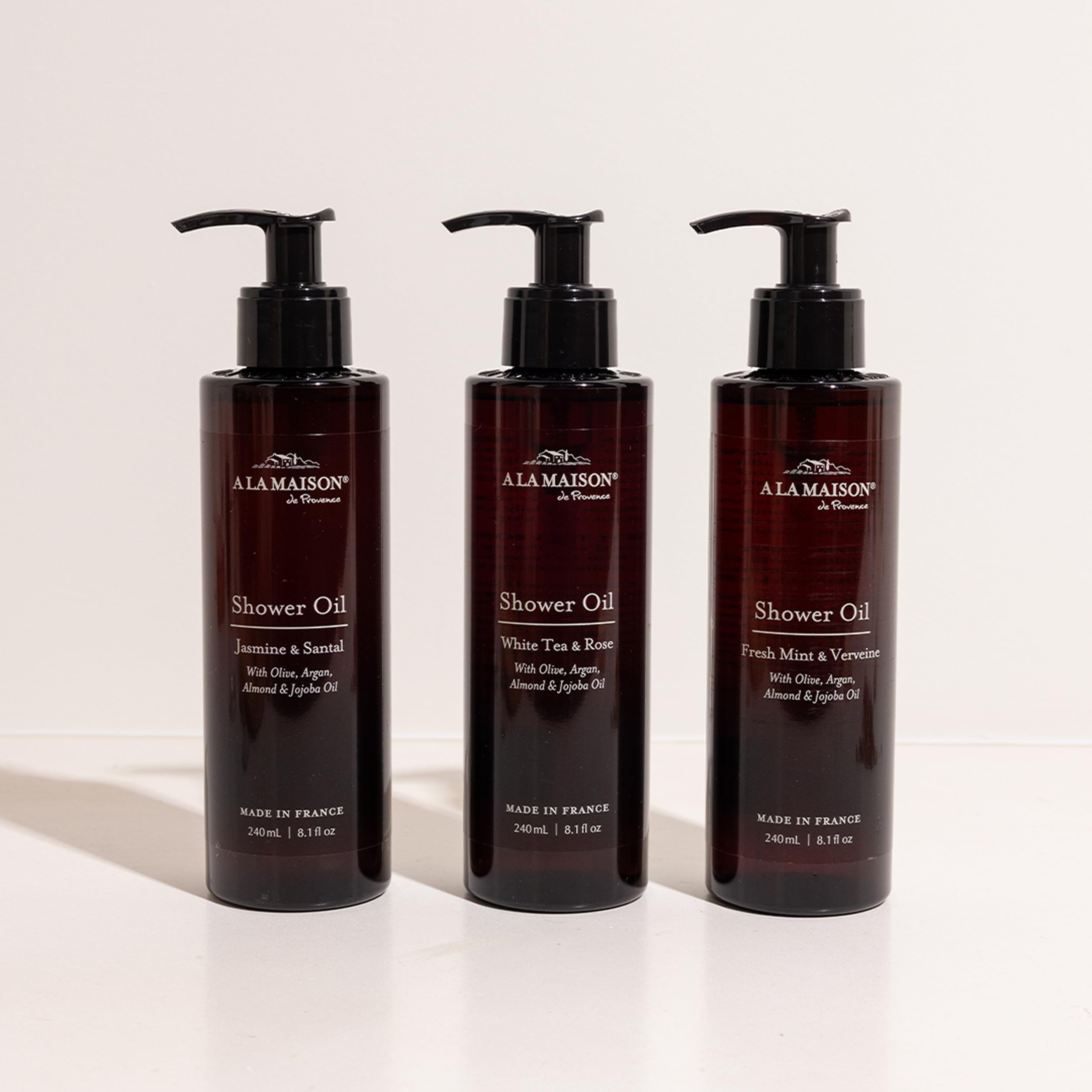 A LA MAISON Cleansing Shower Oil – Jasmine & Santal | Hydrating Oil-to-Lather