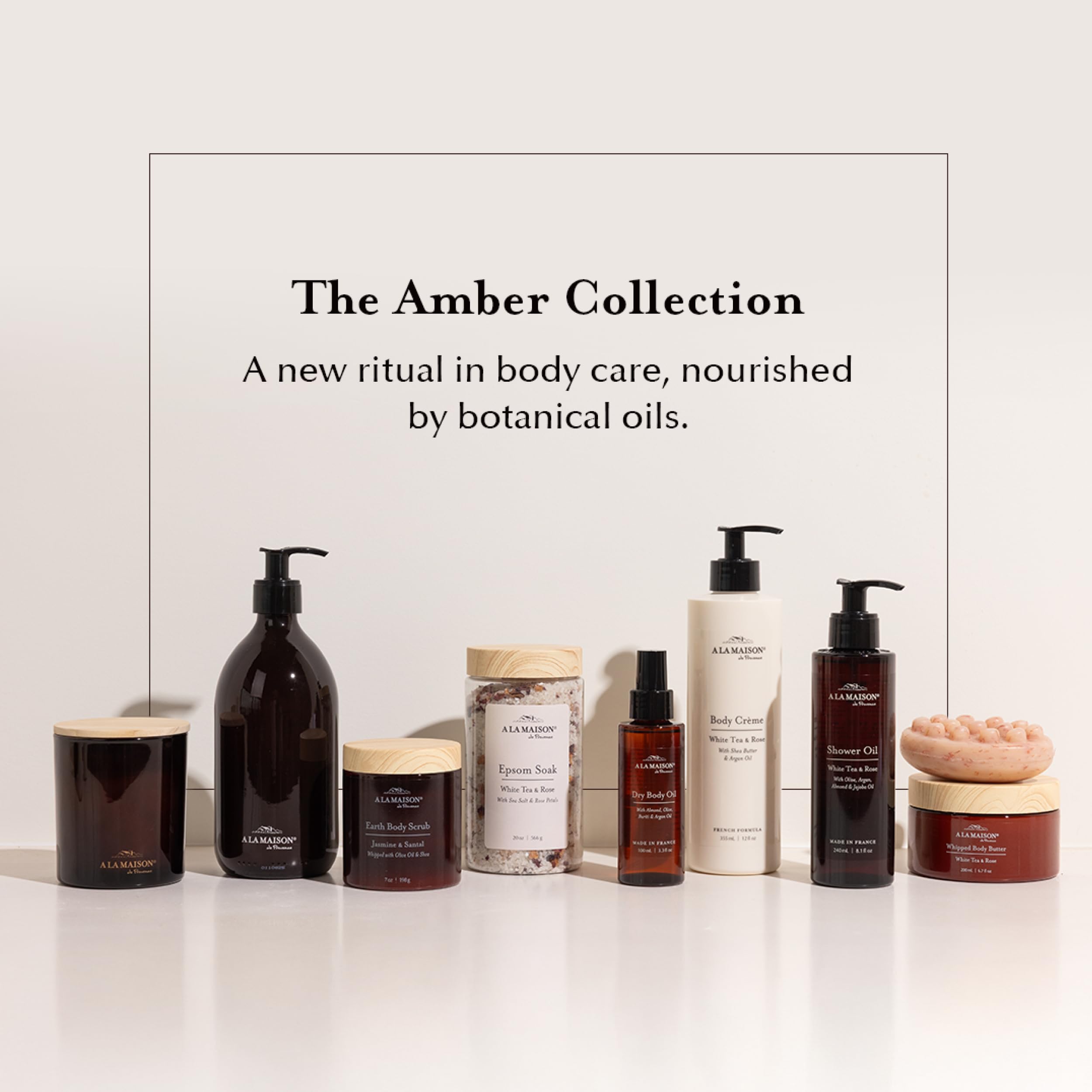 A LA MAISON Cleansing Shower Oil – Jasmine & Santal | Hydrating Oil-to-Lather