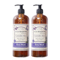 A LA MAISON Lavender Aloe Hydrating Body Wash – French Marseille Craft, 2 x 25.36 oz