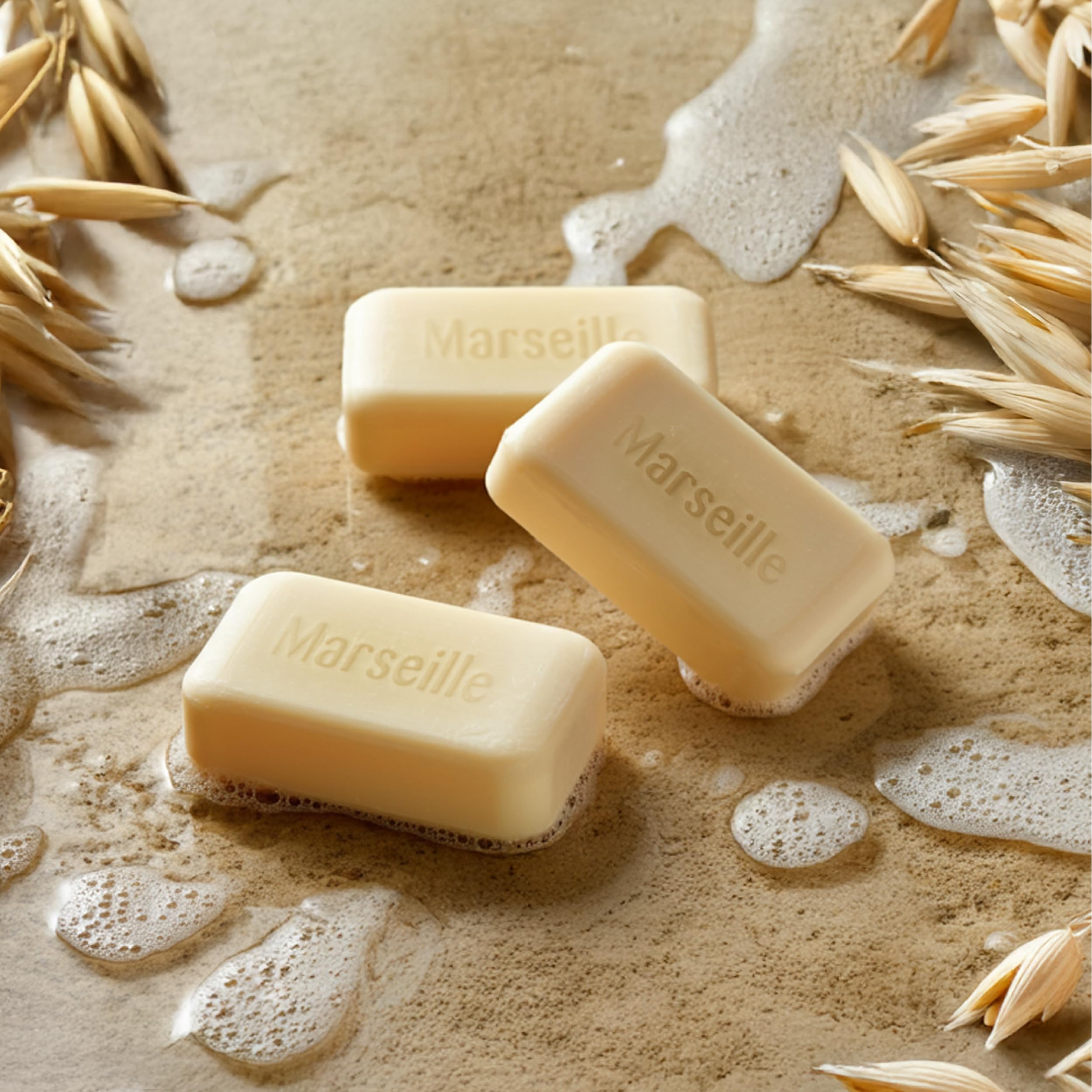 A LA MAISON Oat Milk Bar Soap – Triple Milled Natural Hand Soap, 12 Bars (3.5 oz each)
