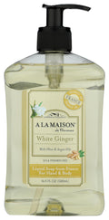 A LA MAISON White Ginger Hand Wash – Plant-Based, Vegan, Cruelty-Free, Made in France | 16.9 Fl Oz