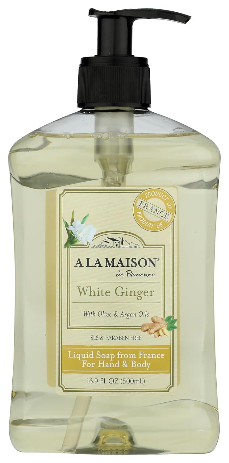 A LA MAISON White Ginger Hand Wash – 2 Pack, Plant-Based, Vegan, Biodegradable