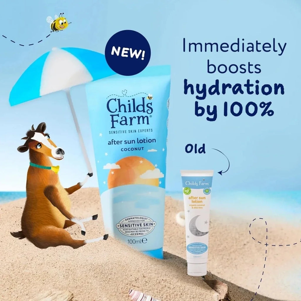 Childs Farm Coconut Aftersun Lotion Soothing Kids Moisturiser for Sensitive Skin 100ml