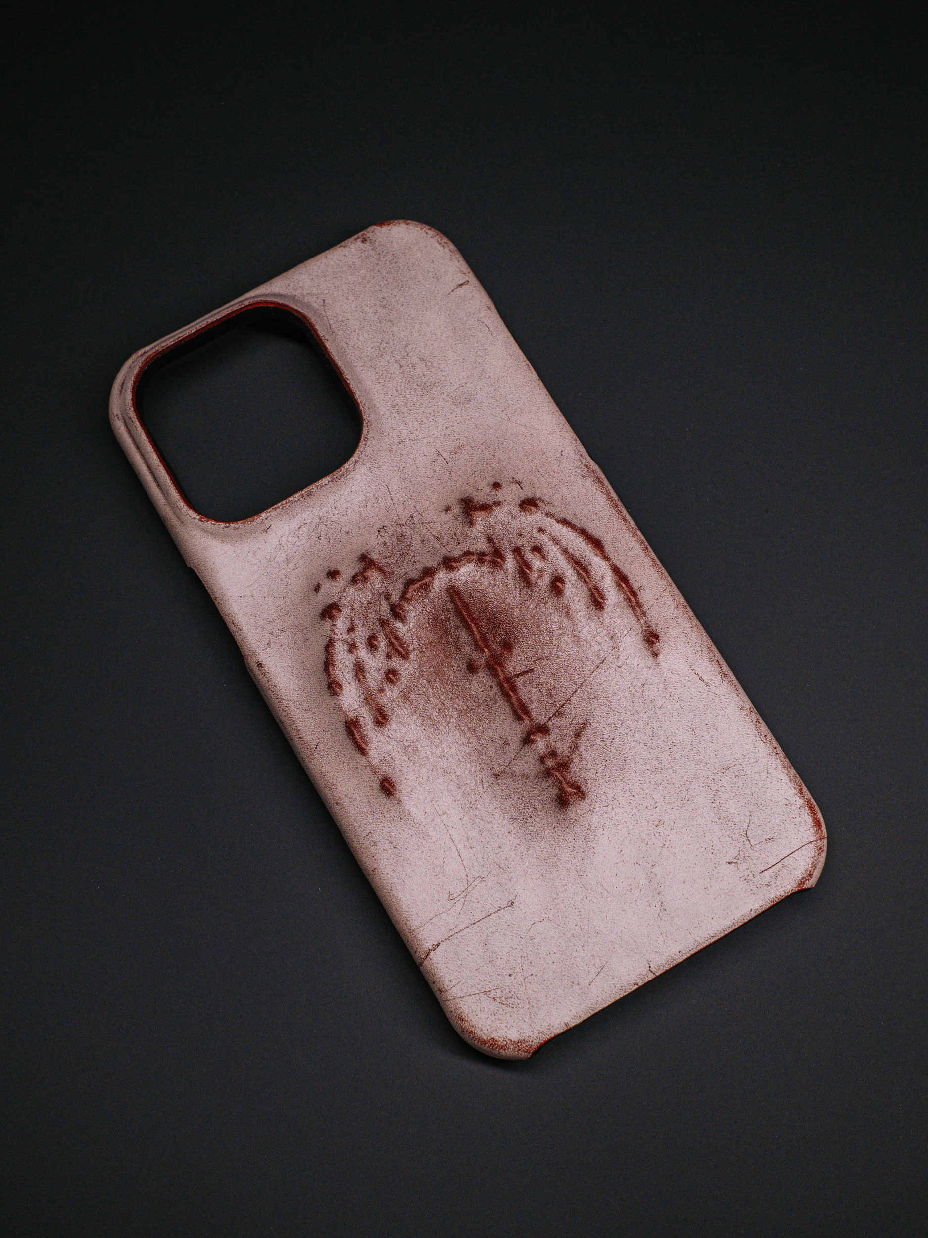 Retro Gothic Vampire Bat Wing Embossed Dark Style Phone Case
