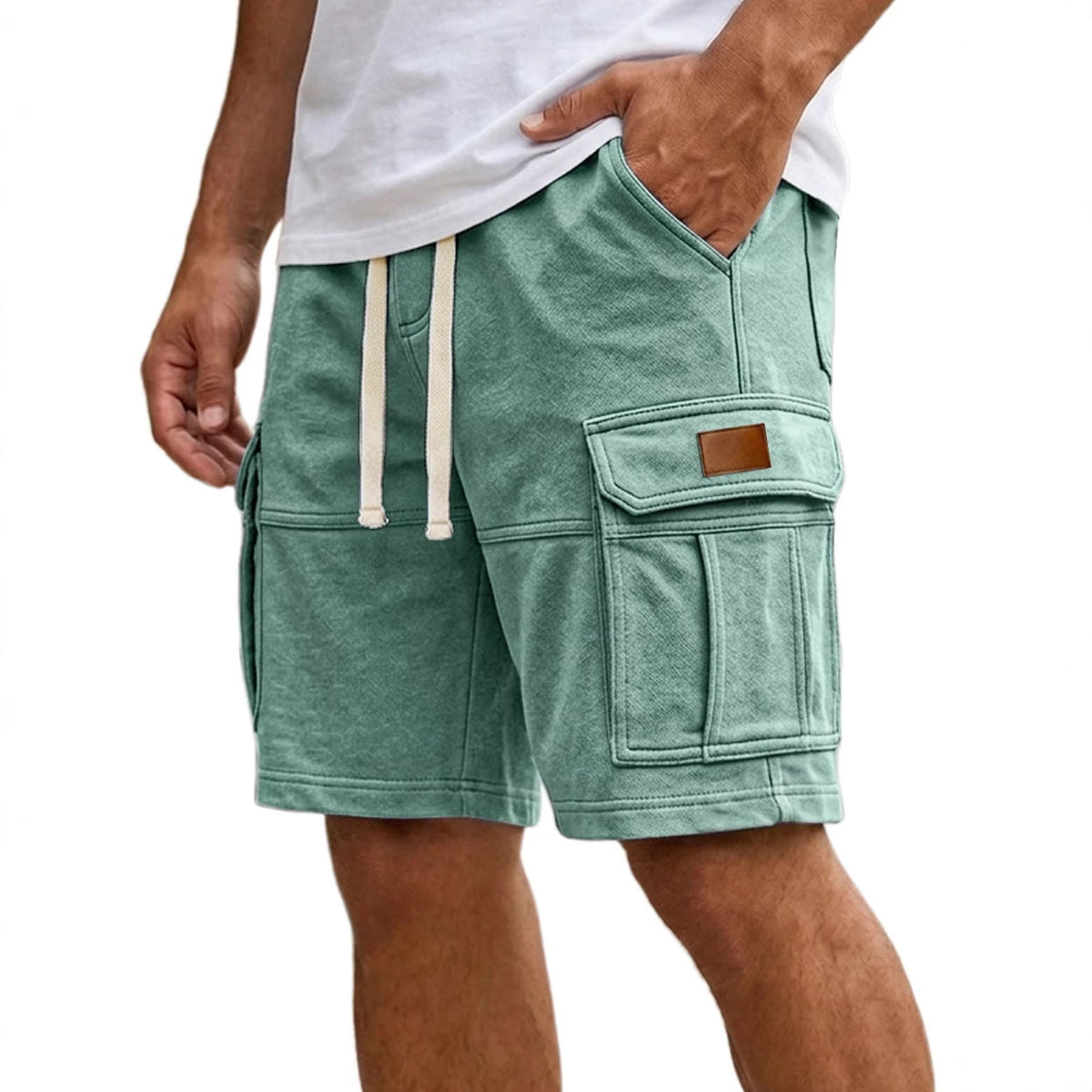 Men's Cargo Shorts With Pockets Fashion Summer Vacation Short Pants