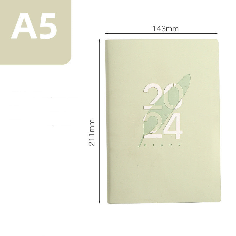English Schedule Book 365 Days Daily Planner