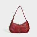 Vintage Weave New Niche Design Large Capacity Commuter Shoulder Bag