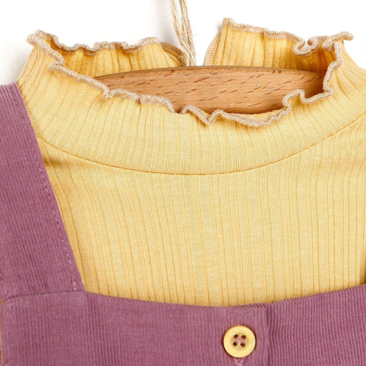 Cassiope Salopette Skirt & Sweatshirt - Damson