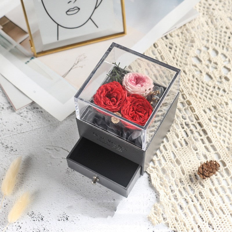 Eve Valentine's Day Eternal Flowers Gift Box Ornaments