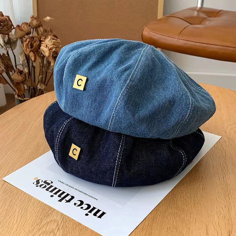 New C-letter Japanese Versatile Cowboy Beret