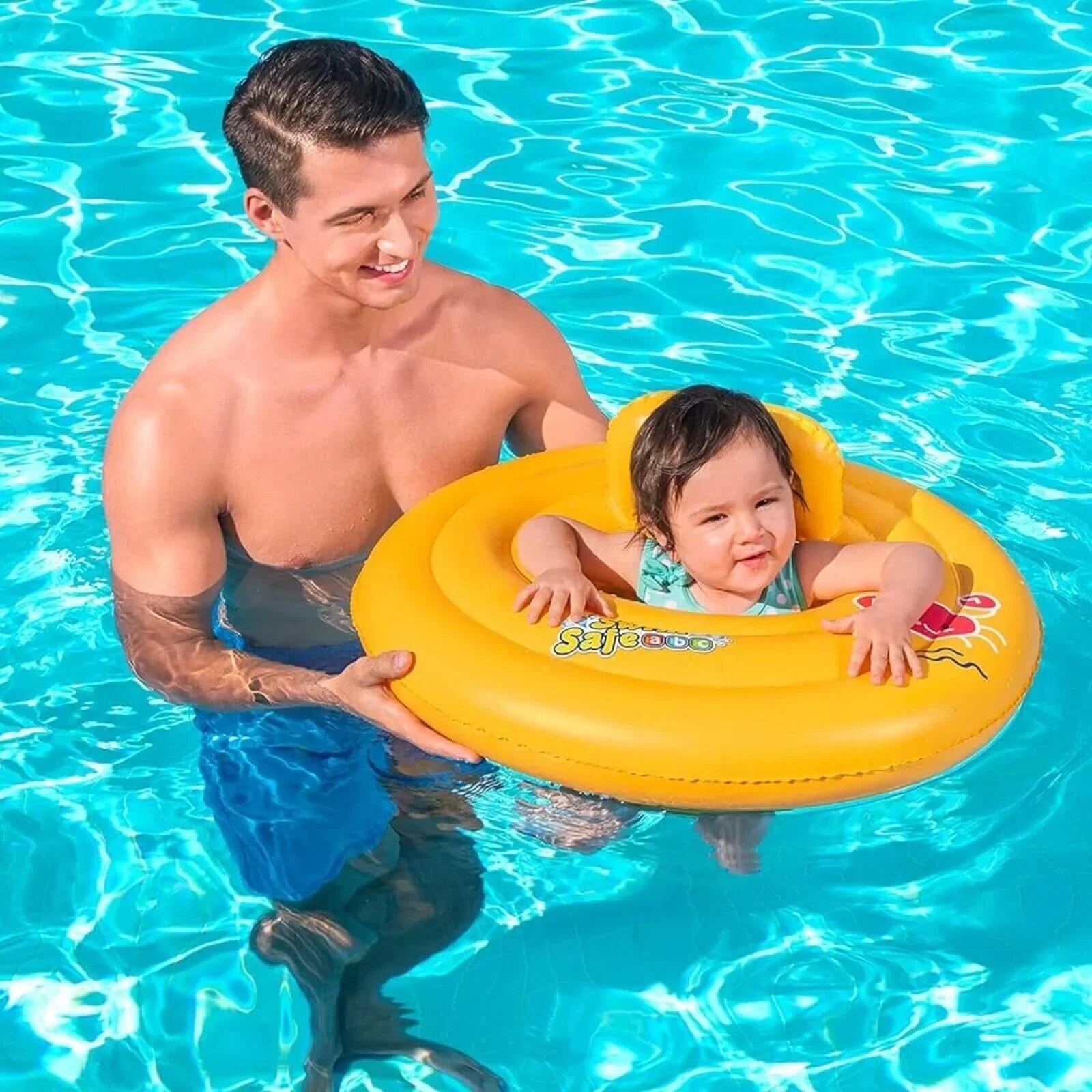 Bestway WonderSplash 3 Ring Baby Float Round 69cm 0-2 years