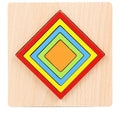 1-3 Years Old Baby Children's Puzzle Wooden 3d Shape Puzzle Toy