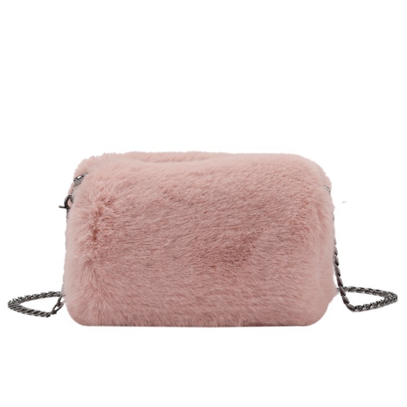 Women's Fashion Plush Chain Shoulder Bag