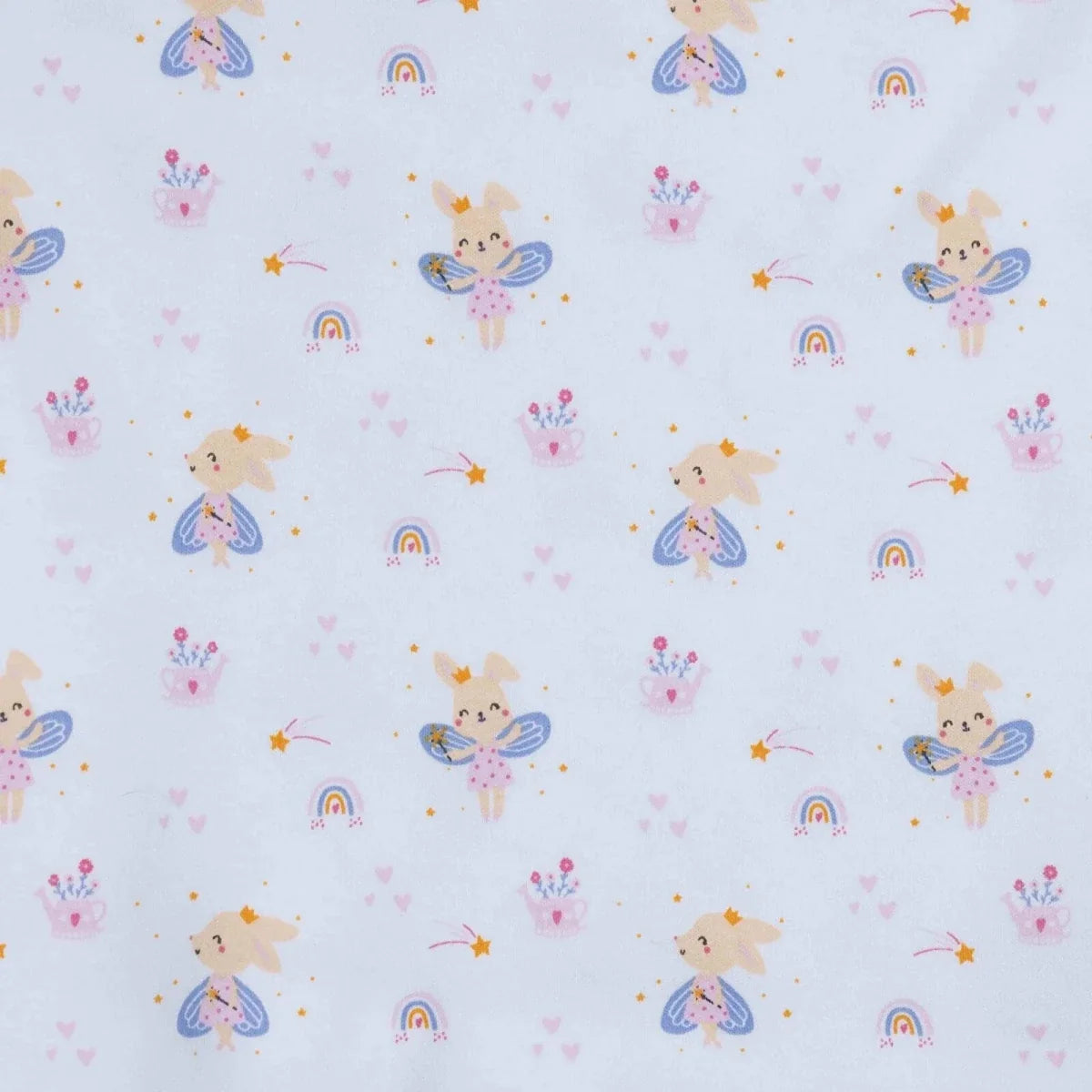 Little Dreams Bunny Print Jersey Baby Blanket (80 x 90 cm)