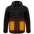 Men Heated Puffer Jacket Electric Heating Coat Insulated Hood Windbreaker 9Heat Zones