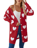 Fashion Love Mid-length Coat Sweater Women