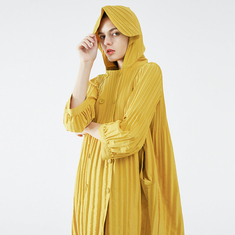 Fashion Loose Mid-length Double-breasted Trench Coat
