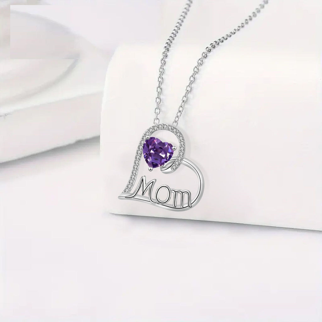 Mother's Day Gift Necklace Mother Heart-shaped Birthday Gift Jewelry Cross Chain